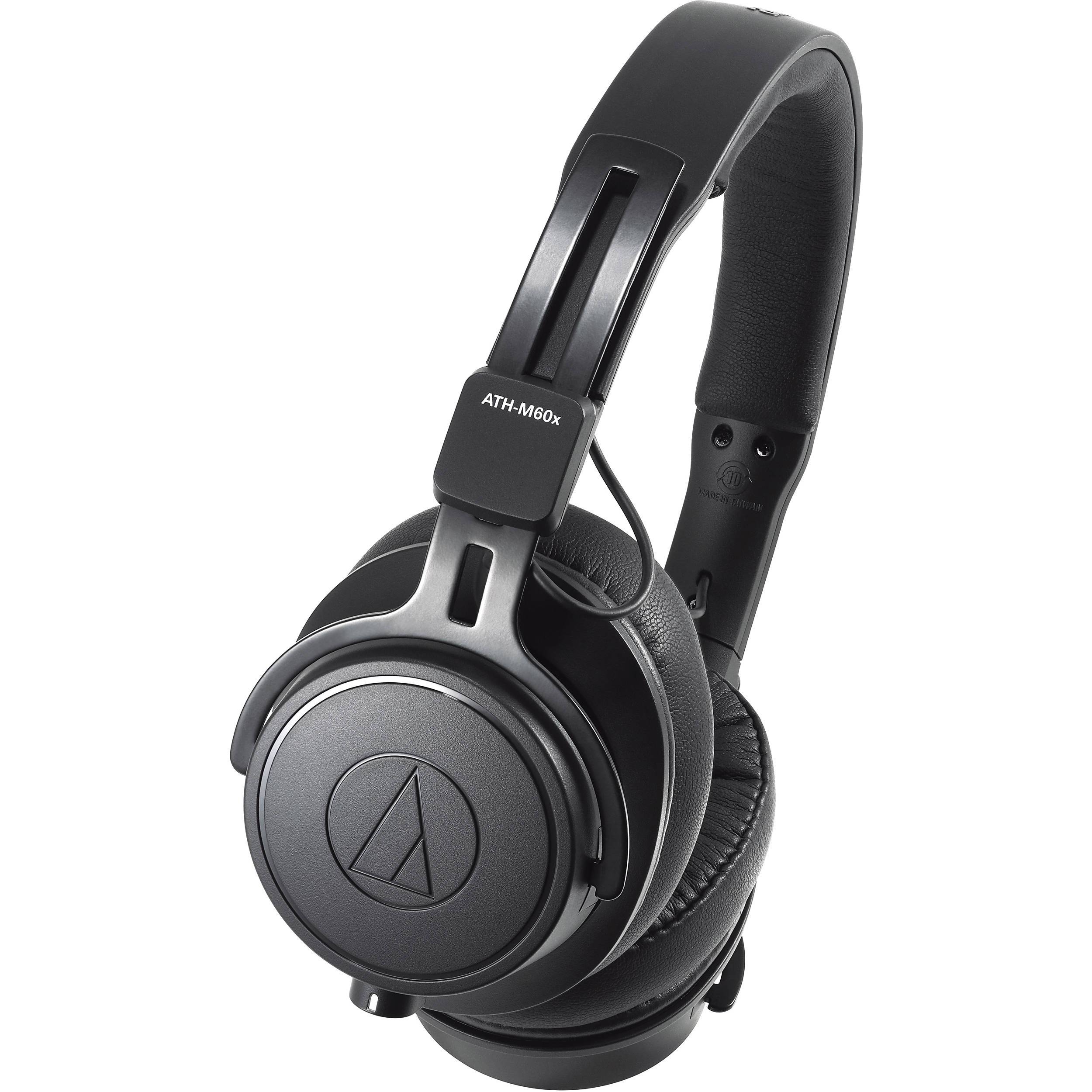 Audio-Technica ATH-M60x Professional Monitor Headphones + XIT Audio Portable Bluetooth Speaker Bundle