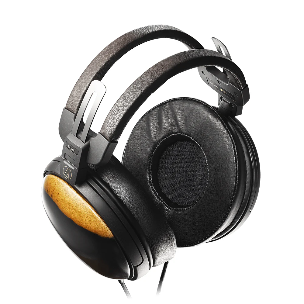 Audio-Technica ATH-AWKG Audiophile Closed-back Dynamic Wooden Headphones with ZMF Earpads - Image 2