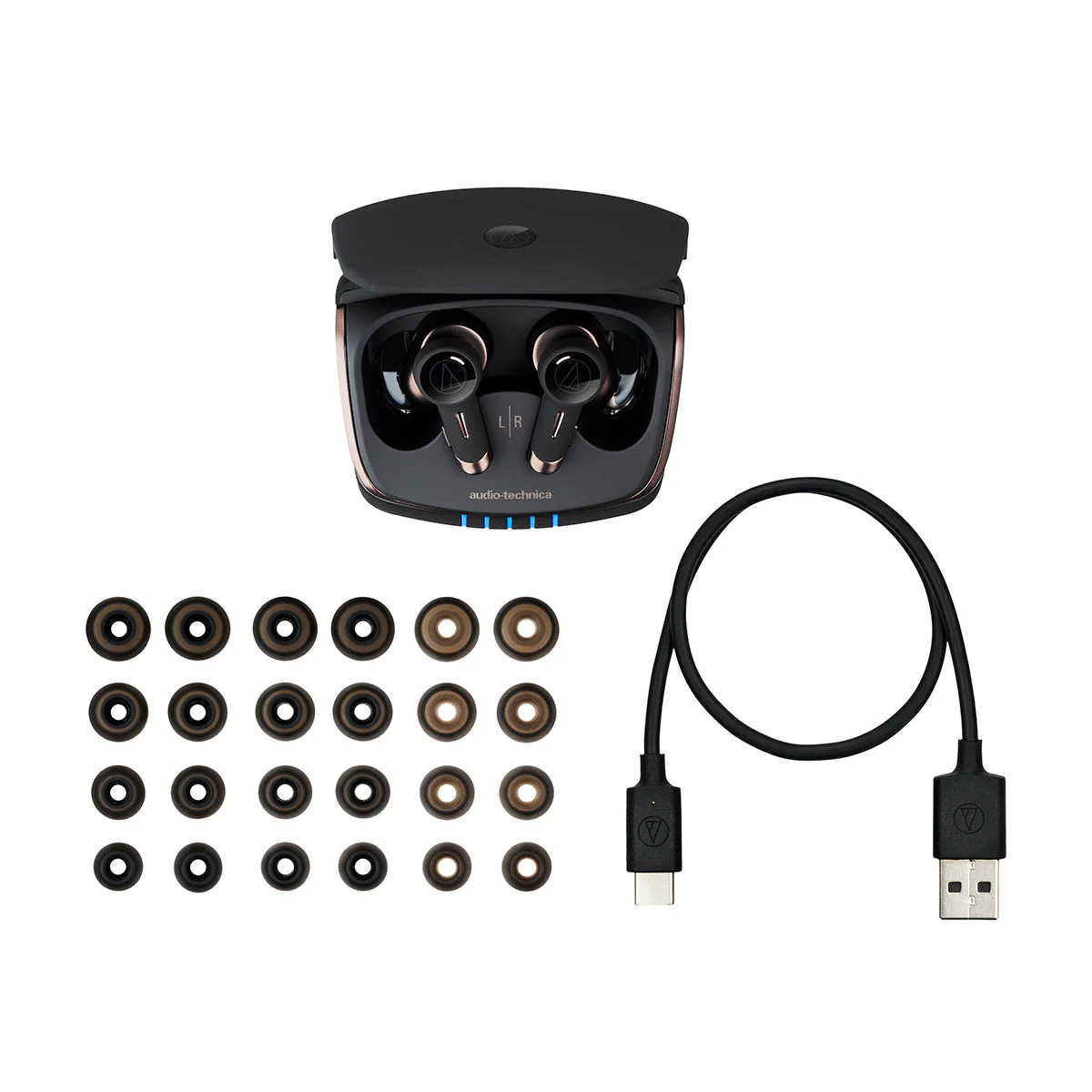 Audio-Technica ATH-TWX9 True Wireless Active Noise-Cancelling In-Ear Headphones (Open Box) - Image 4