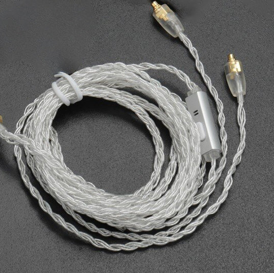 BGVP 5N Silver 8 Core HiFi Earphone Upgrade Cable - Image 2