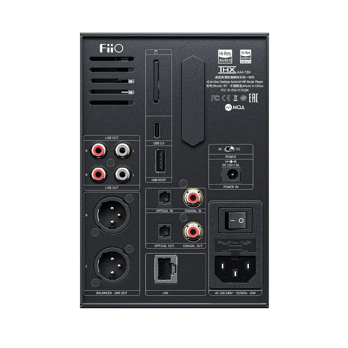 FiiO R7 All-in-One Player, Streamer, and Headphone Amp/DAC - Image 3