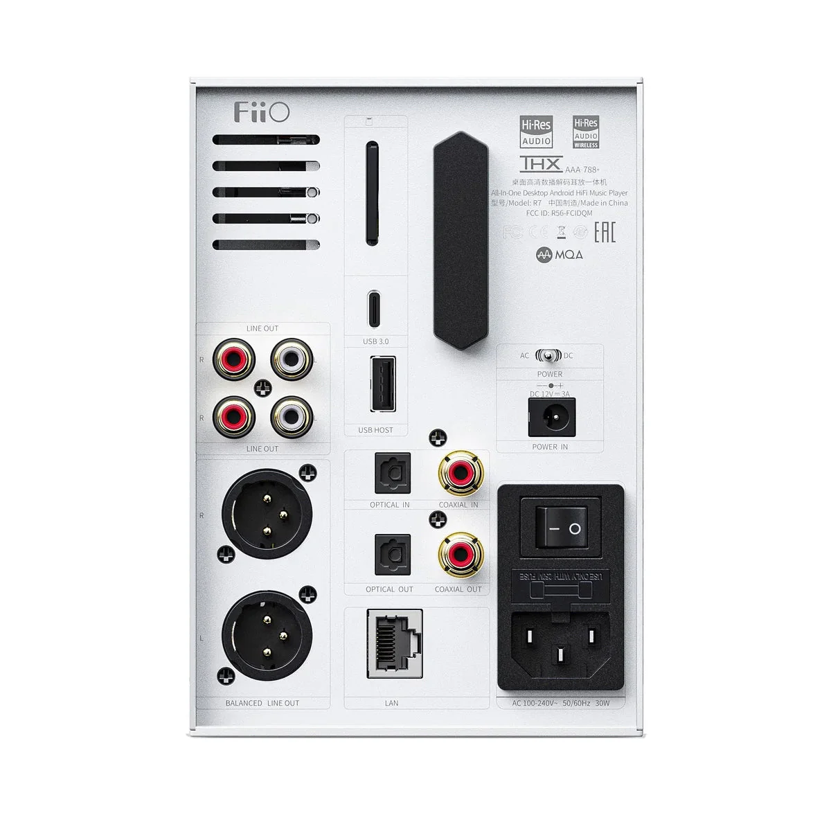 FiiO R7 All-in-One Player, Streamer, and Headphone Amp/DAC (Open Box) - Image 7