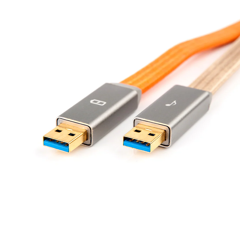 iFi Silent Power Gemini 3.0 Dual Headed Audiophile USB Cable (0.7m, USB 2.0 B) - Image 3