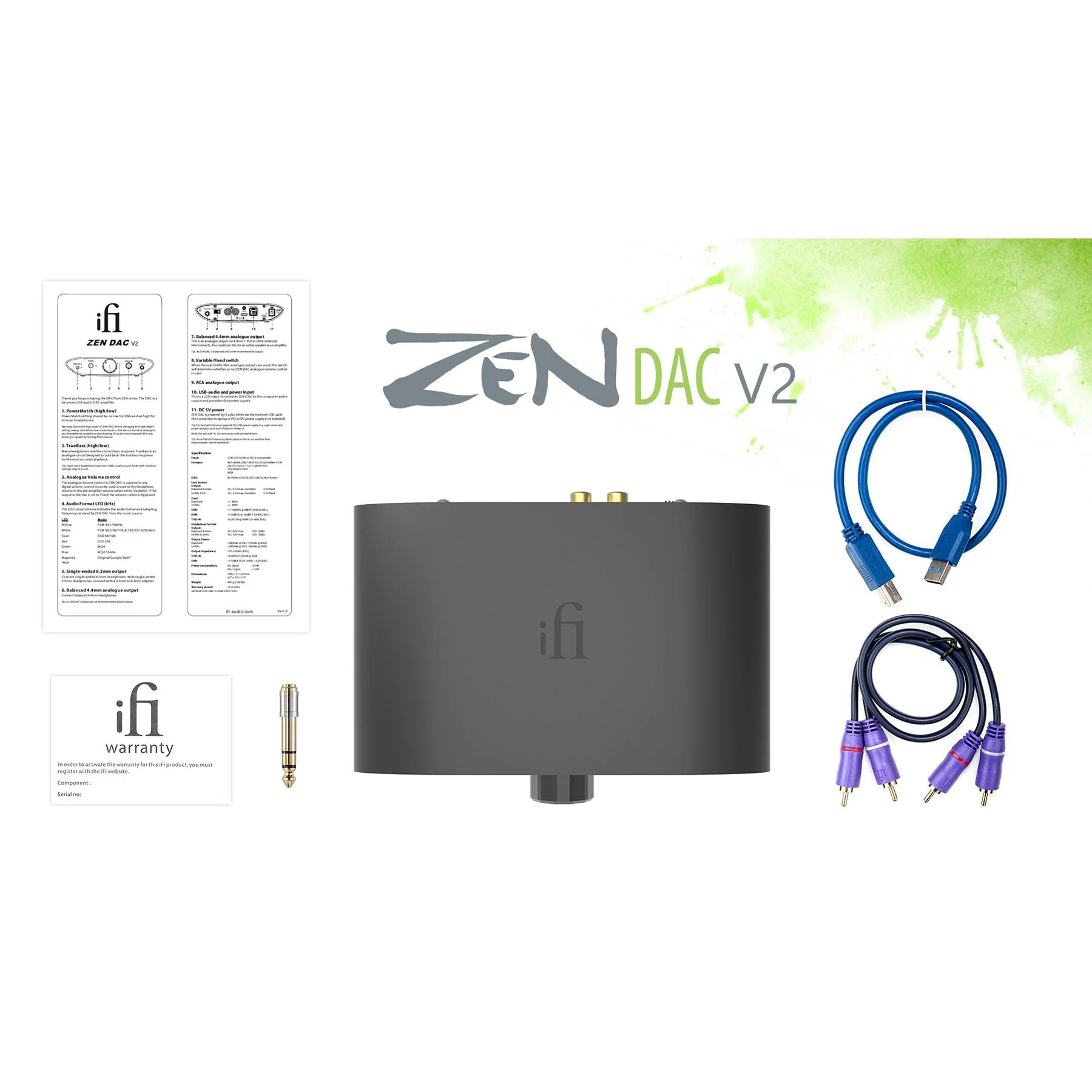 iFi ZEN DAC V2 Hi-resolution DAC/Amp (Open Box) - Discontinued - Image 3