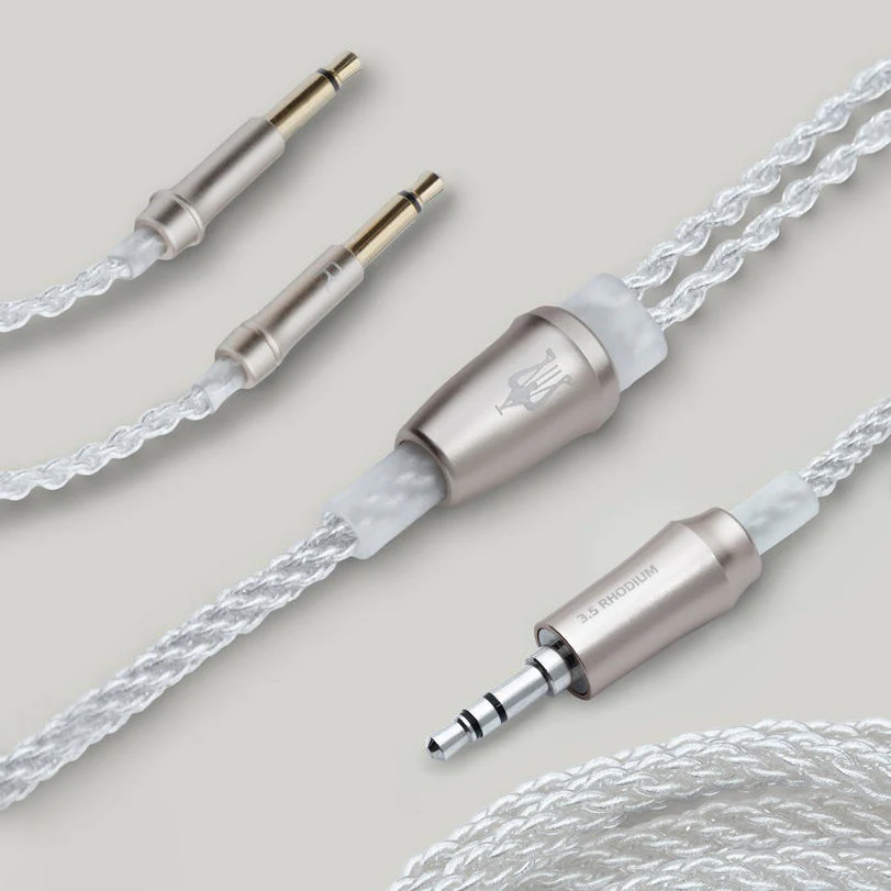 Meze Mono 3.5mm Silver-Plated Upgrade Cable for 99 Series & Liric & 109 Pro (Open Box) - Image 3