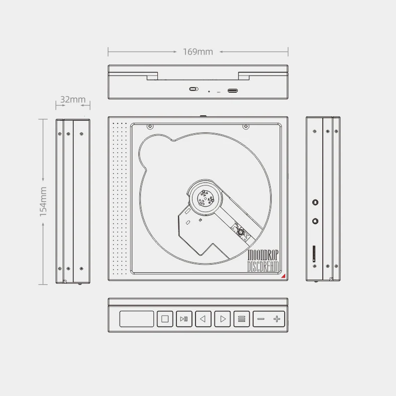 MoonDrop DiscDream Portable CD Player - Discontinued - Image 5