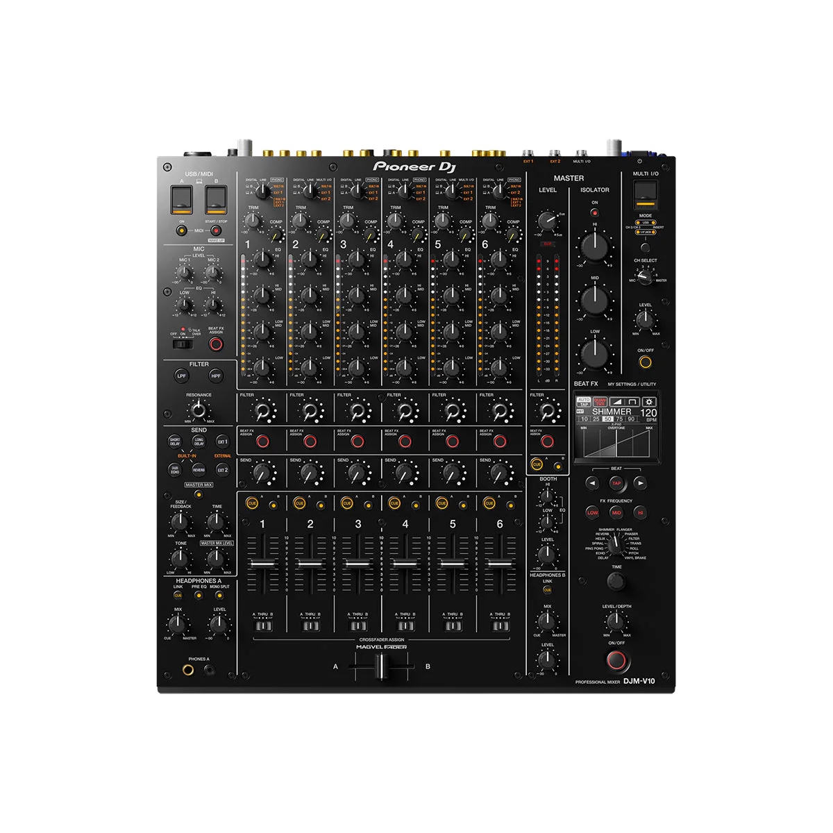 Pioneer DJ DJM-V10 Creative style 6-channel Professional DJ Mixer (Open Box) - Image 2