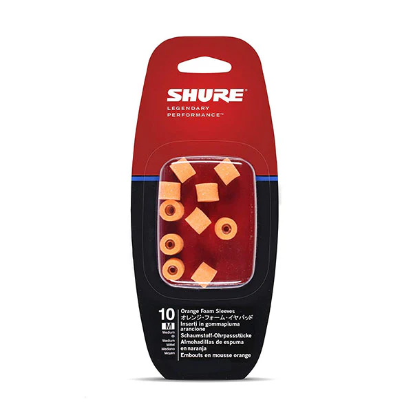Shure EAORF2 Orange Foam Sleeves - Discontinued - Image 3