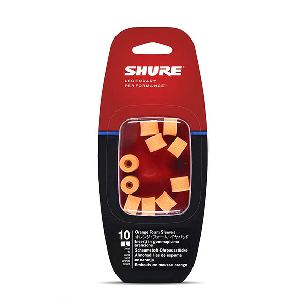 Shure EAORF2 Orange Foam Sleeves - Discontinued - Image 4
