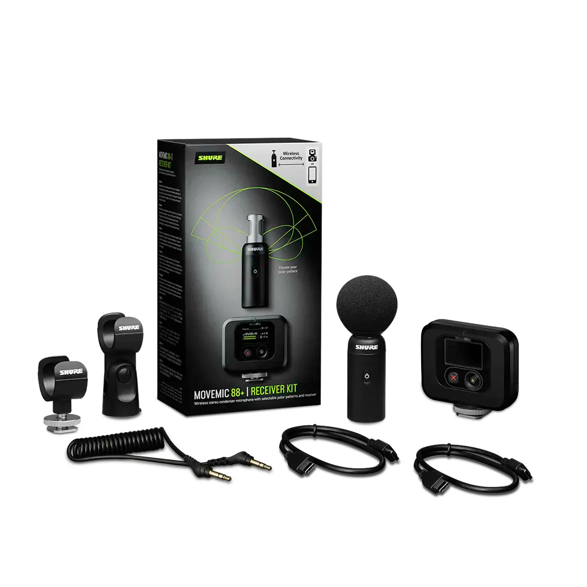 Shure MoveMic 88+ Wireless Video Microphone & Receiver Kit - Image 8