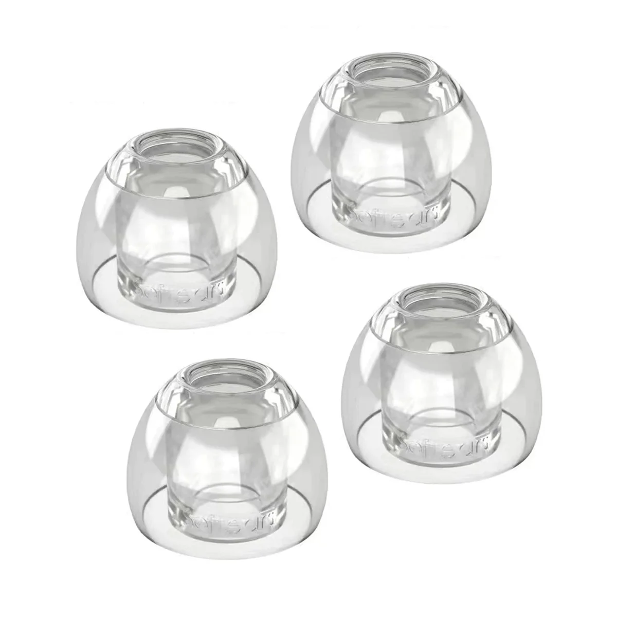 Softears UC Ultra Clear Liquid Silicone Eartips (2 Pairs)