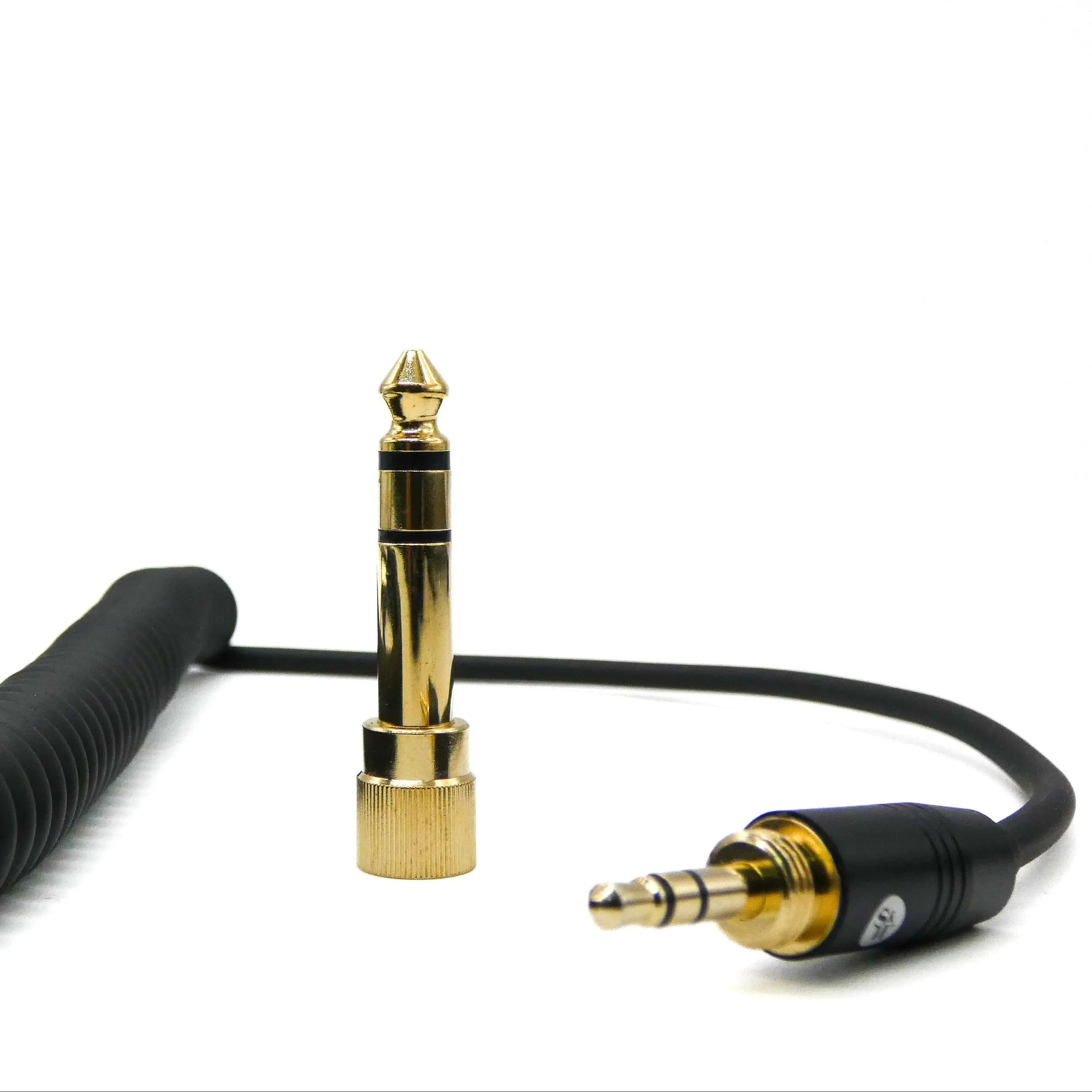 Strauss & Wagner Ambon 2.5mm Twist Lock to 3.5mm Coiled Headphone Cable with 6.35mm Adapter for Sennheiser HD518/HD558/HD598/HD595/HD559/HD569/HD579/HD599 - Image 3