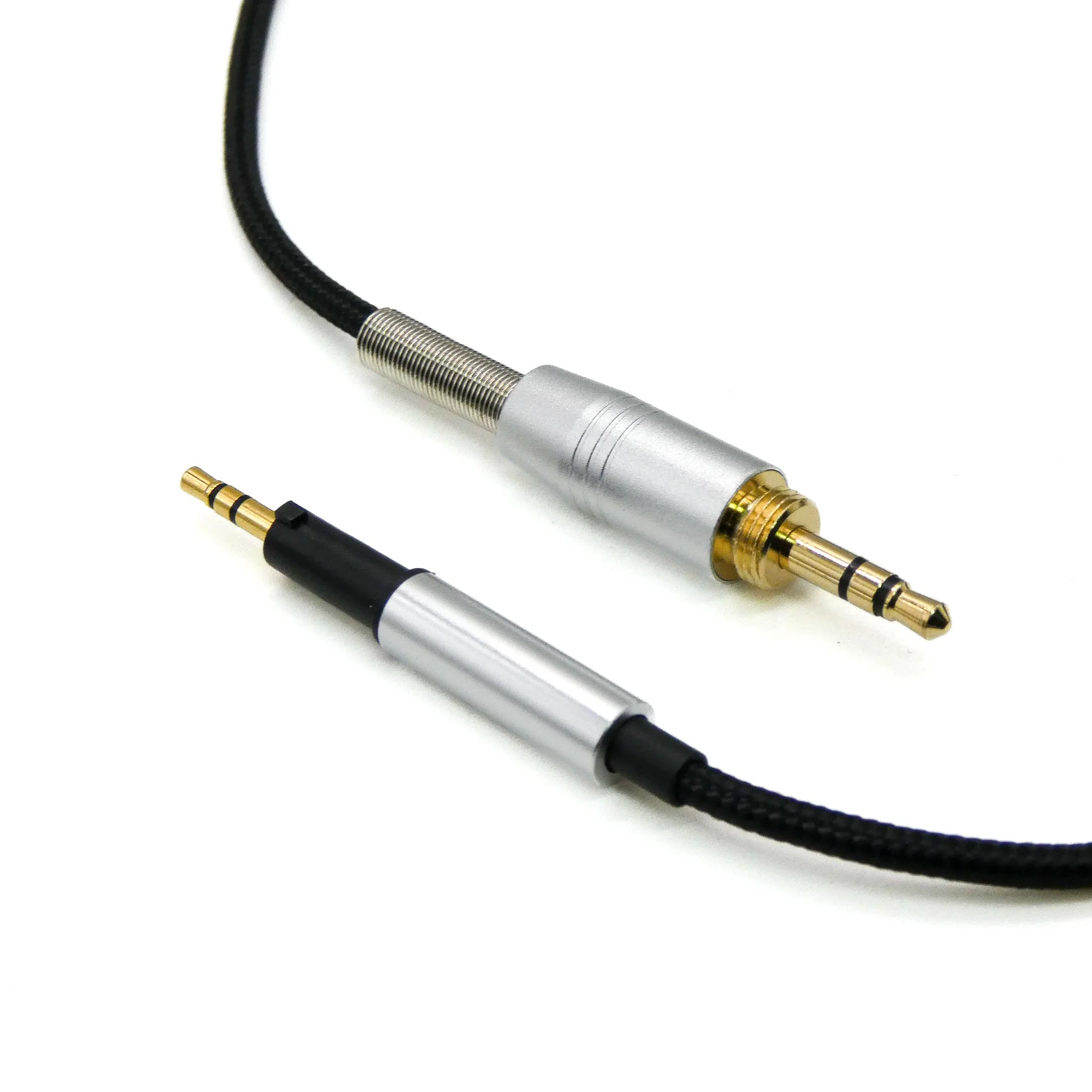 Strauss & Wagner Atafu 2.5mm Twist Lock to 3.5mm Nylon Braided Headphone Cable with 6.35mm Adapter for Pioneer HDJ-500/HDJ-700/HDJ-1500 - Image 3