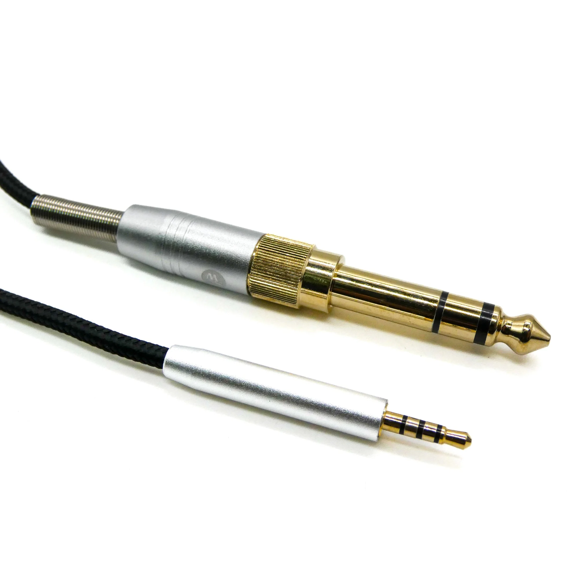 Strauss & Wagner Busan 2.5mm to 3.5mm Nylon Braided Headphone Cable with 6.35mm Adapter for Bose QC15/QC25/QC35 - Image 3
