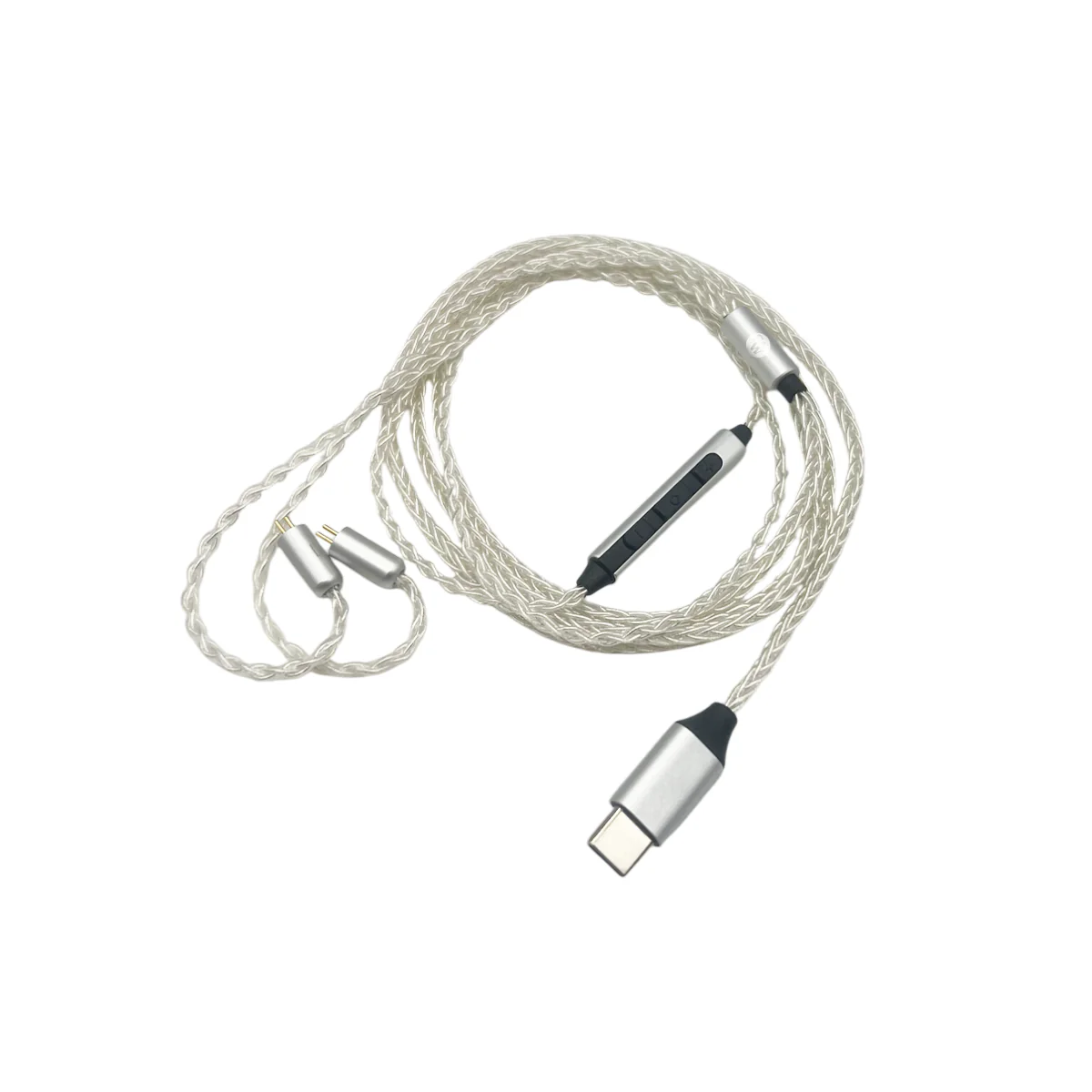 Strauss & Wagner Delft 2-pin to USB-C In-Ear Monitor Upgrade Cable with Mic/Remote (32-Bit)