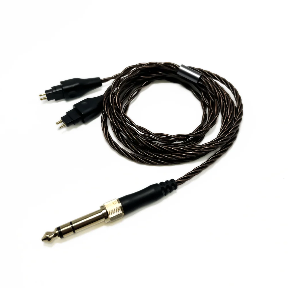 Strauss & Wagner Geneva Braided 3.5mm/6.35mm Upgrade Cable for Sennheiser HD600/650/660S2/6XX/58X - Image 2