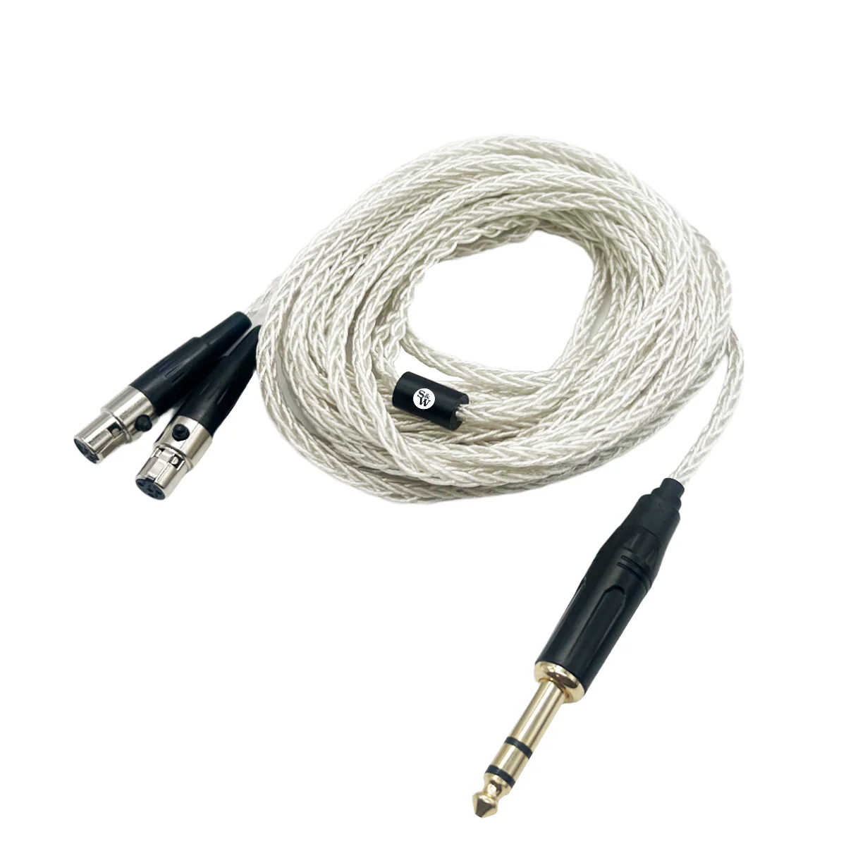 Strauss & Wagner Lisbon Mini-XLR 6.35mm 8-core OFC Silver Headphone Cable - Image 4