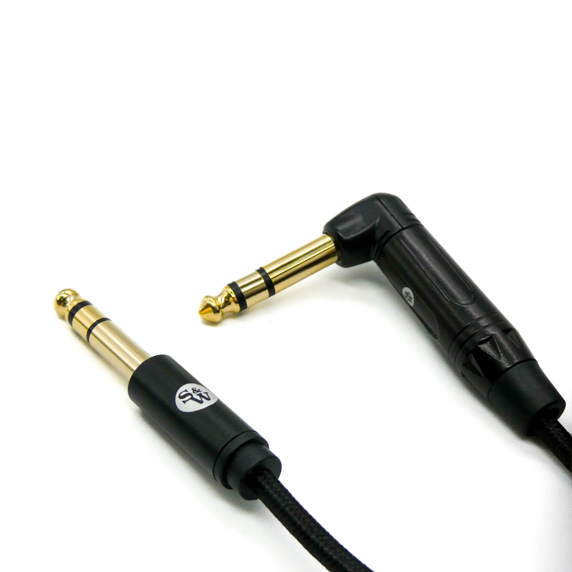 Strauss & Wagner Nicosia 6.35mm TRS Male to 6.35mm L-Shape Male Adapter Cable - Image 4