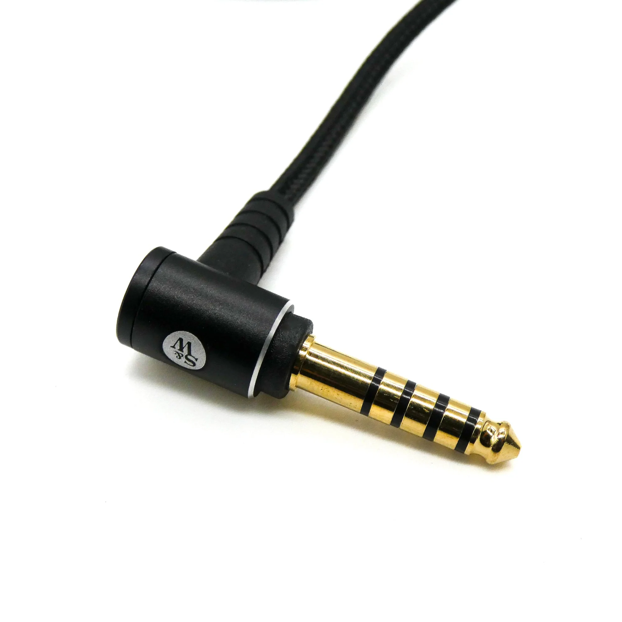 Strauss & Wagner Praia 2.5mm to L-Shape 4.4mm Balanced Nylon Braided Headphone Cable for Bose QC45/QC35 I II/NC700/OE2 - Image 2