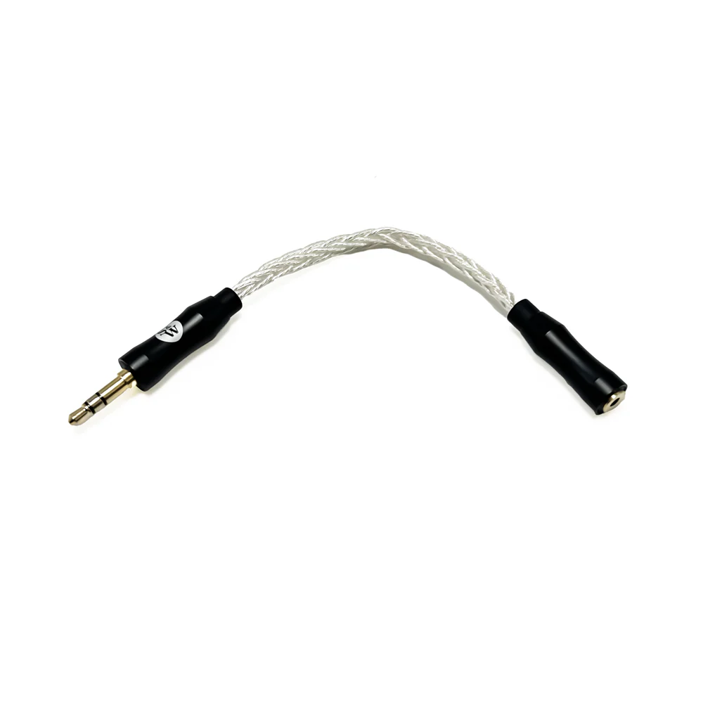 Strauss & Wagner SW-2535A 2.5mm Female to 3.5mm Male 8-Core Silver Adapter