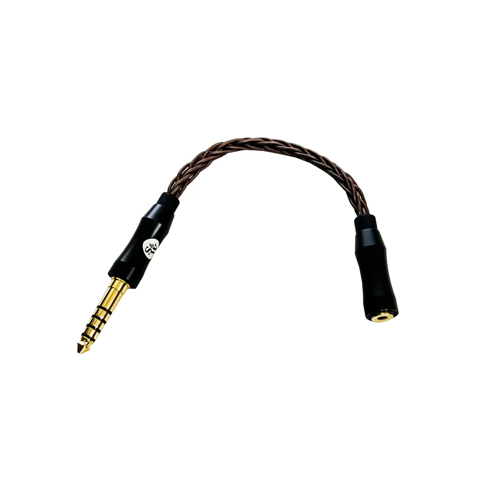 Strauss & Wagner SW-2544BC 8-Core Copper 2.5mm Female to 4.4mm Male Balanced Adapter
