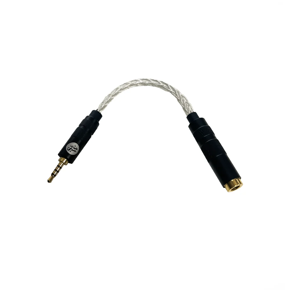 Strauss & Wagner SW-4425A 4.4mm Female to 2.5mm Male 8-Core Silver Adapter - Image 3