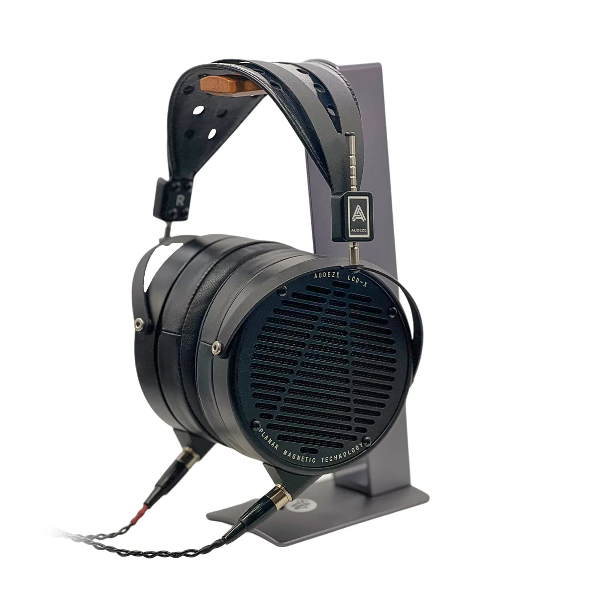 Strauss & Wagner SW-HS01 Premium Wood and Aluminum Headphone Stand - Image 6